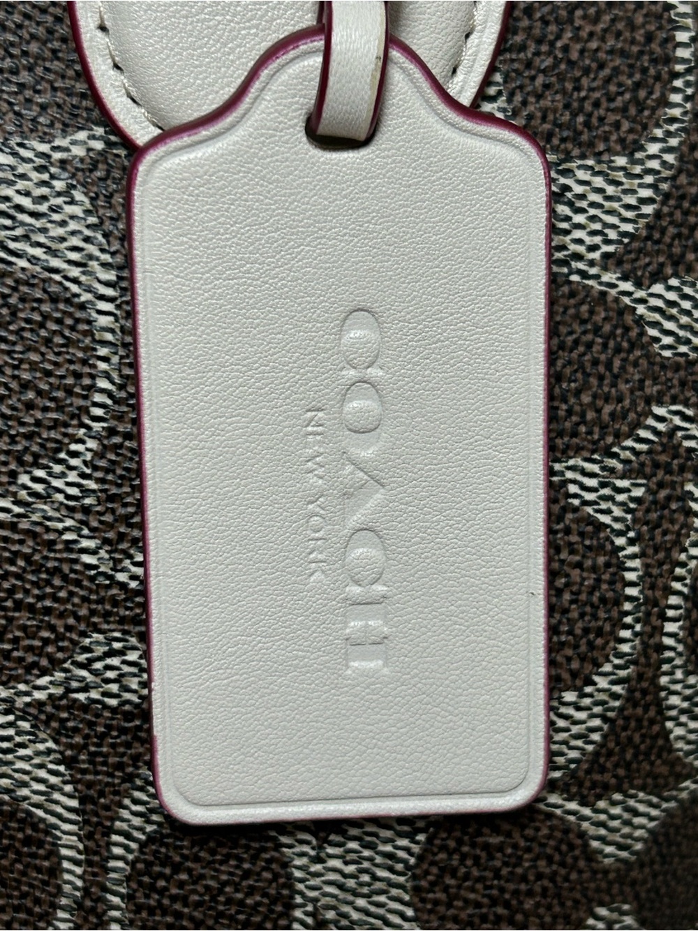 Coach Prince Street Mini Satchel with Chalk White Trim Approx. 15 x 9 x 5 - Picture 5 of 17